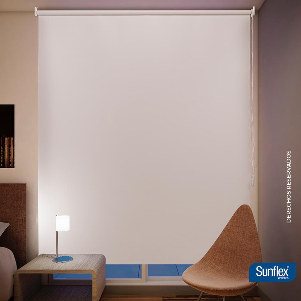 Persiana Blackout Blanco 120x230cm Fondo Entero Enrollable - Cortinas | Bylmo