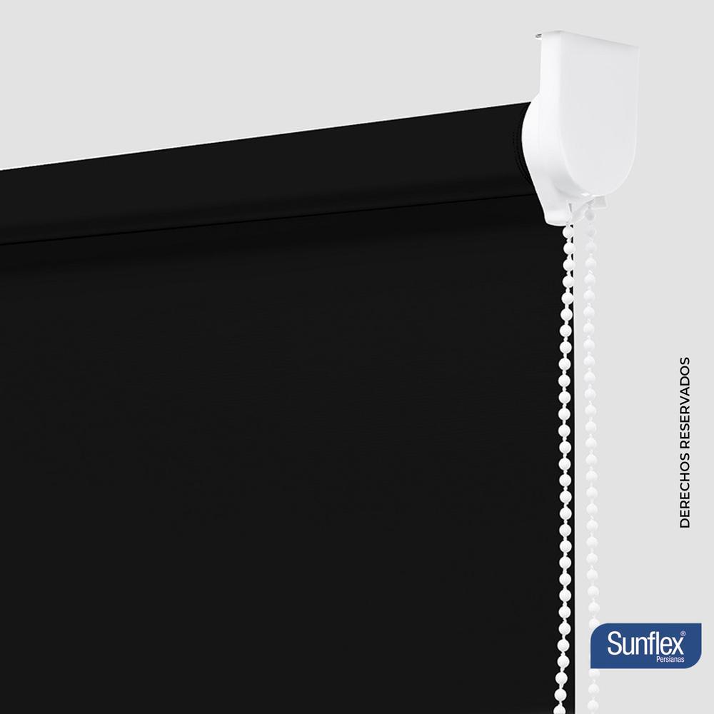 Persiana Blackout Negro 160x180cm Fondo Entero Enrollable - Cortinas | Bylmo
