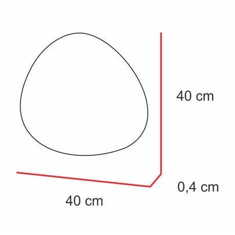 Set x 3 Espejos Gotas Plateado 40x40cm Asimetrico sin Marco - Espejos Decorativos | Bylmo