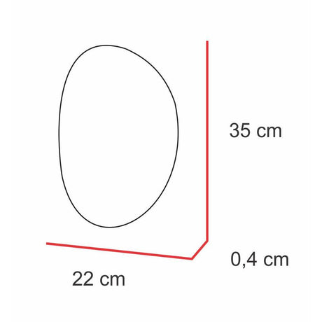 Set x 3 Espejos Gotas Plateado 40x40cm Asimetrico sin Marco - Espejos Decorativos | Bylmo