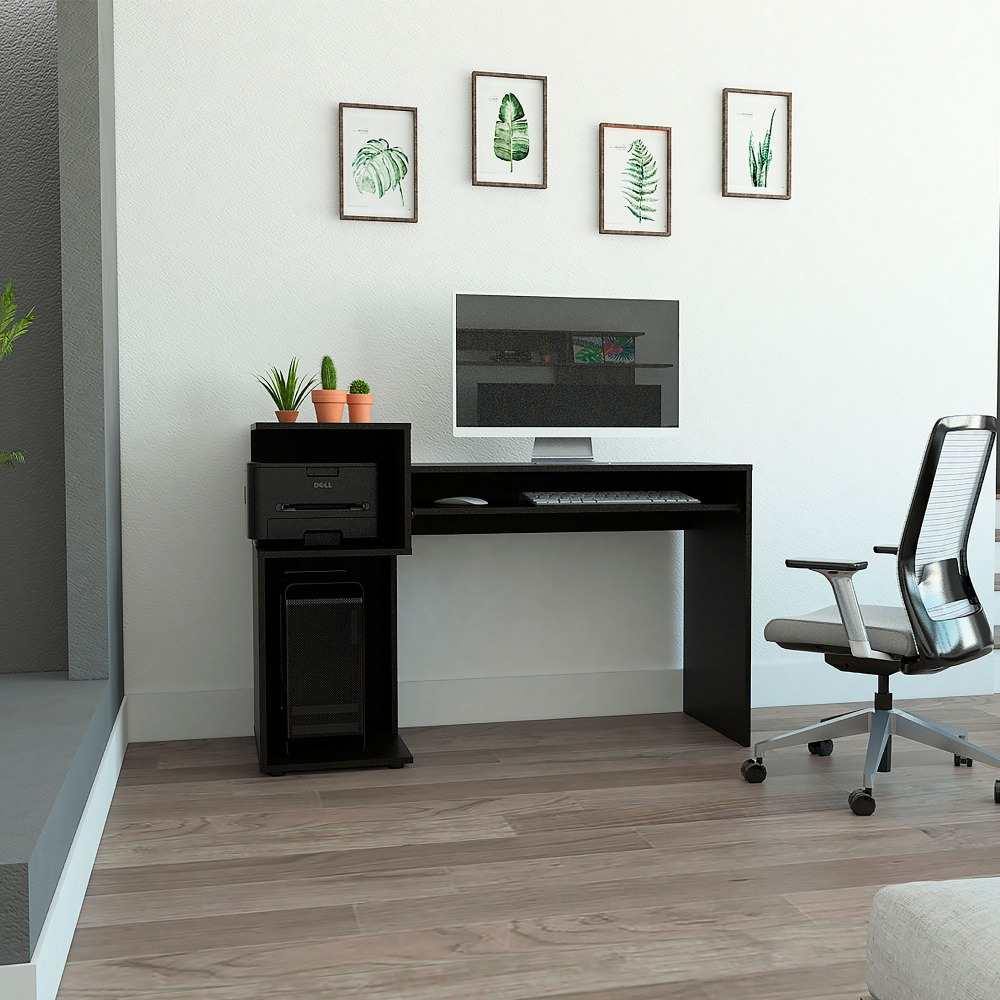 Escritorio Atlanter Wengue 120 cm con Entrepaños - Escritorios y Archivadores | Bylmo