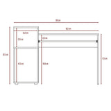 Escritorio Atlanter Wengue 120 cm con Entrepaños - Escritorios y Archivadores | Bylmo
