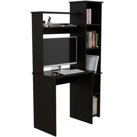 Escritorio Versalles Wengue 98 cm con Biblioteca - Escritorios y Archivadores | Bylmo