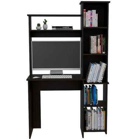 Escritorio Versalles Wengue 98 cm con Biblioteca - Escritorios y Archivadores | Bylmo