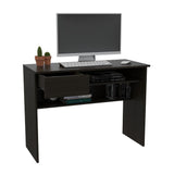 Escritorio Hungría Wengue 100 cm con Cajón y Entrepaños - Escritorios y Archivadores | Bylmo