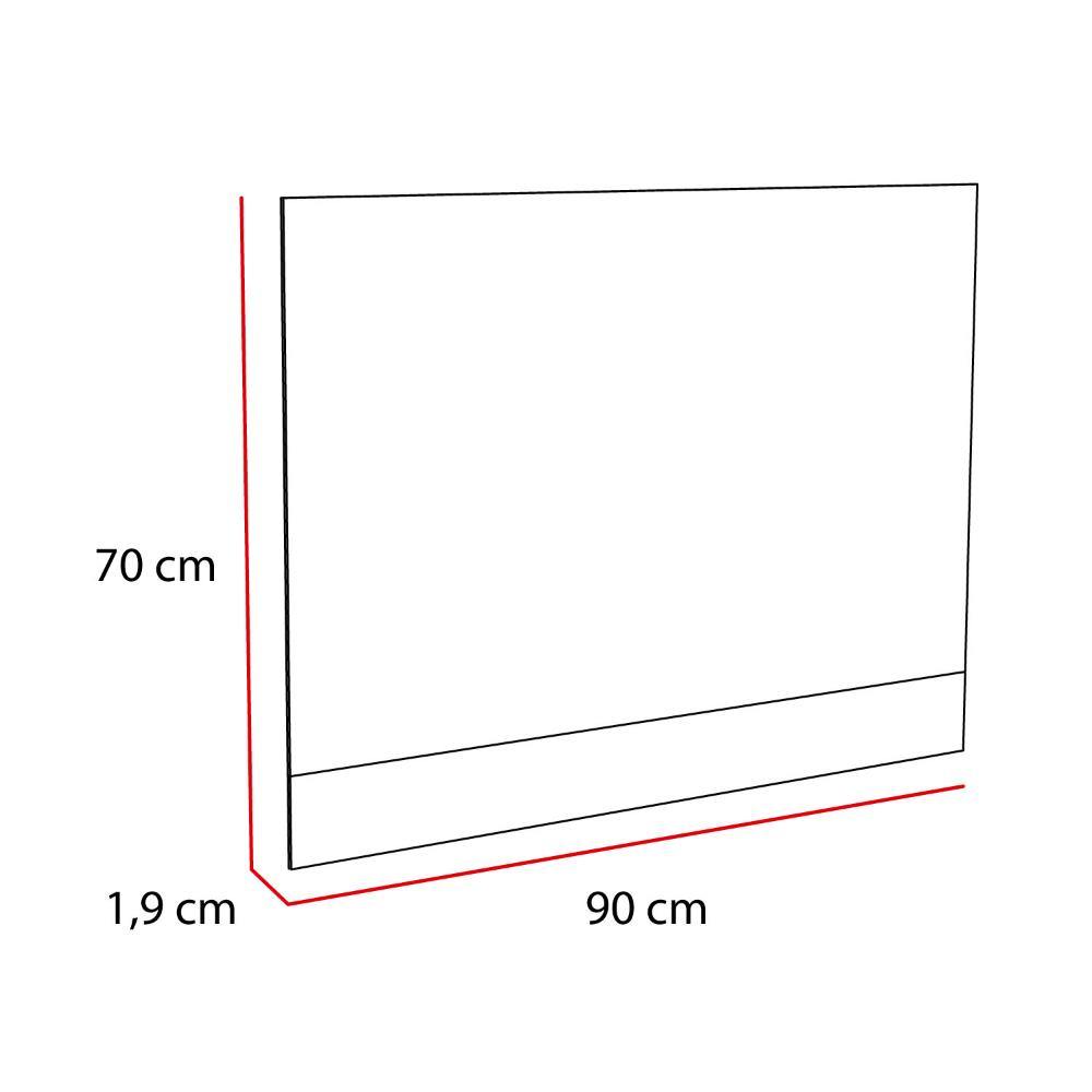 Espejo de Baño Palermo Plateado 90x70cm Rectangular con Biselado - Espejos de Baño | Bylmo