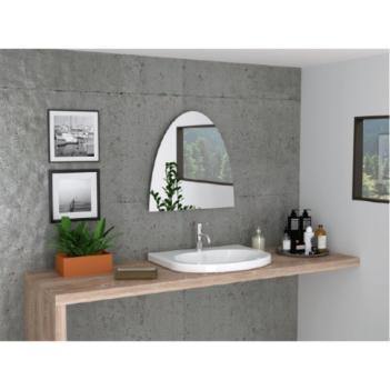 Espejo de Baño Sorano Plateado 60x60cm Arco Superior con Biselado - Espejos de Baño | Bylmo