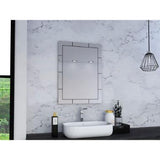 Espejo de Baño Turin Plateado 53x71cm Rectangular con Biselado - Espejos de Baño | Bylmo