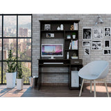 Escritorio Hutch Wengue 110x180.7cm sin Cajones y con Organizador de Libros - Escritorios y Archivadores | Bylmo