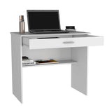 Escritorio Edificie Blanco 80 cm con Cajón y Entrepaño - Escritorios y Archivadores | Bylmo