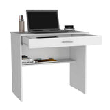 Escritorio 80 Blanco 80 cm con Cajón y Entrepaño - Escritorios y Archivadores | Bylmo