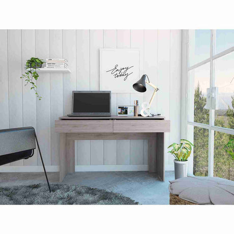 Escritorio Acre Ceniza 120x76cm Con Dos Cajones - Escritorios | Bylmo