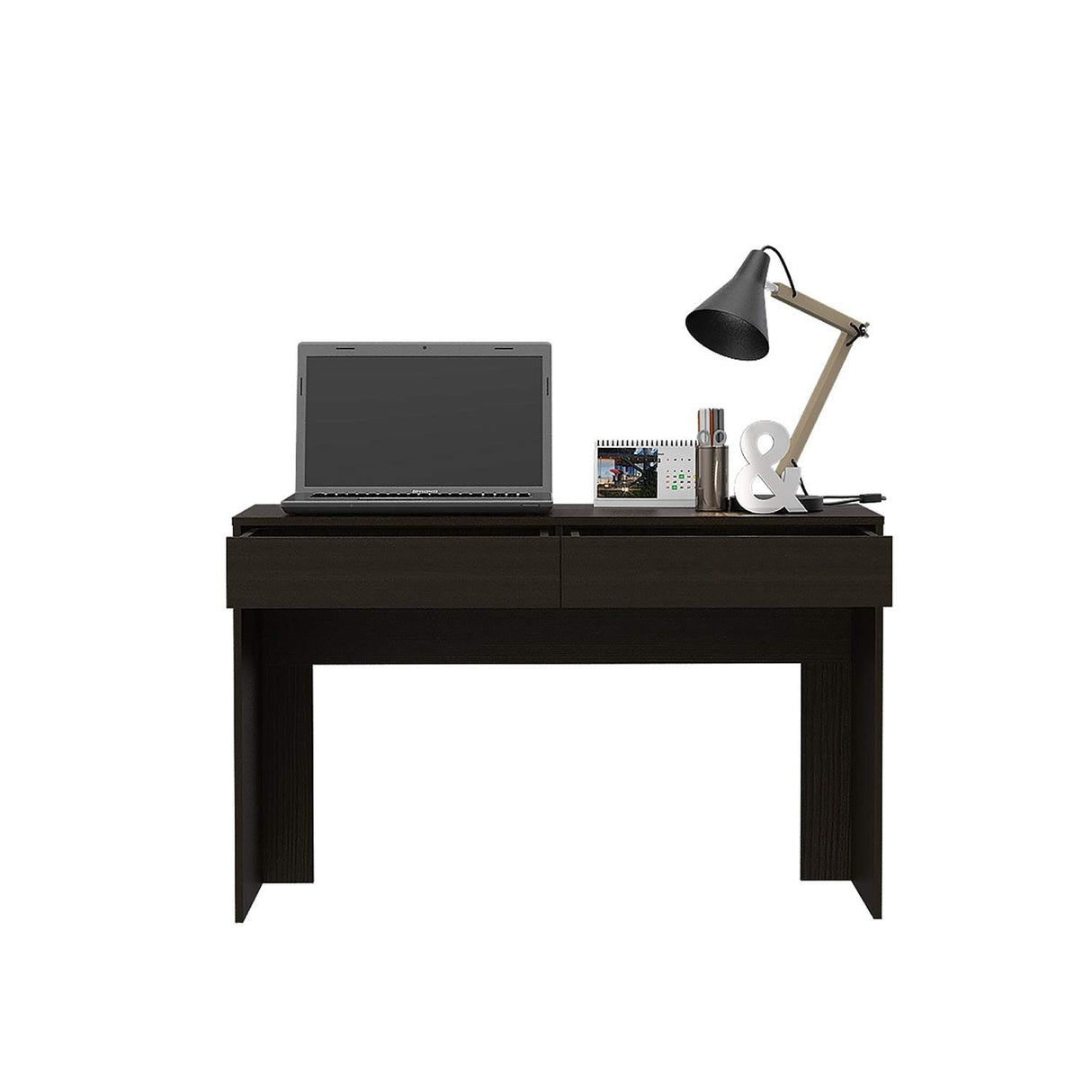 Escritorio Adele Wengue 120 cm x 76 cm con 2 Cajones, Diseño Versátil - Escritorios | Bylmo