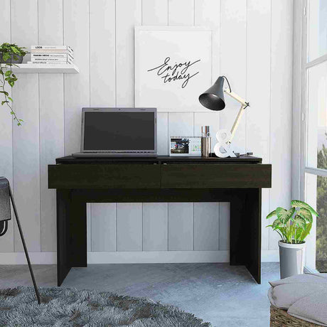 Escritorio Adele Wengue 120 cm x 76 cm con 2 Cajones, Diseño Versátil - Escritorios | Bylmo