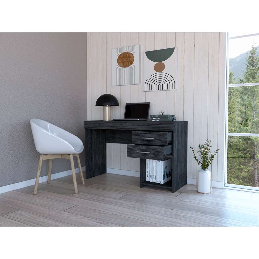 Escritorio Alamo Roble 120 cm con Cajones - Escritorios y Archivadores | Bylmo