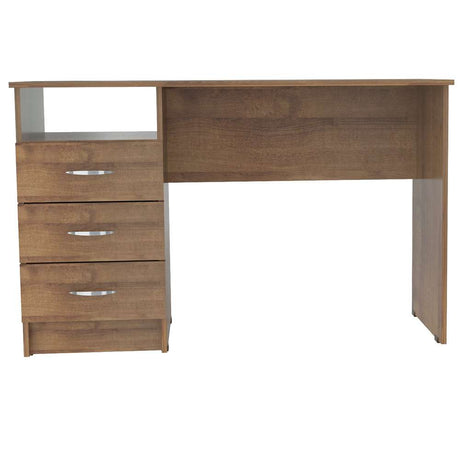 Escritorio ES4103 Amaretto 120x76cm Con Tres Cajones - Oficina | Bylmo