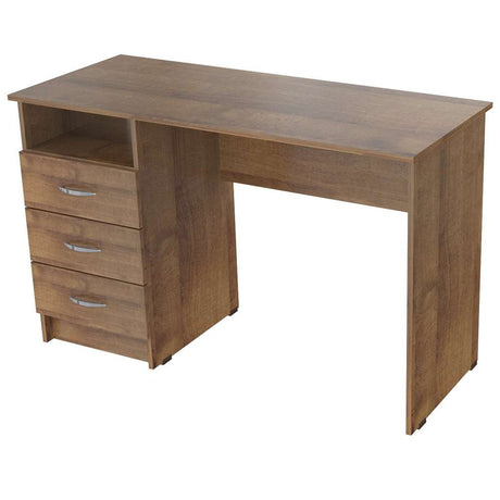 Escritorio ES4103 Amaretto 120x76cm Con Tres Cajones - Oficina | Bylmo