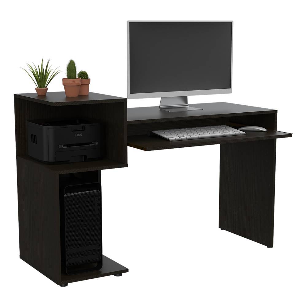 Escritorio Balmoral Wengue 120 cm con Entrepaños - Escritorios y Archivadores | Bylmo