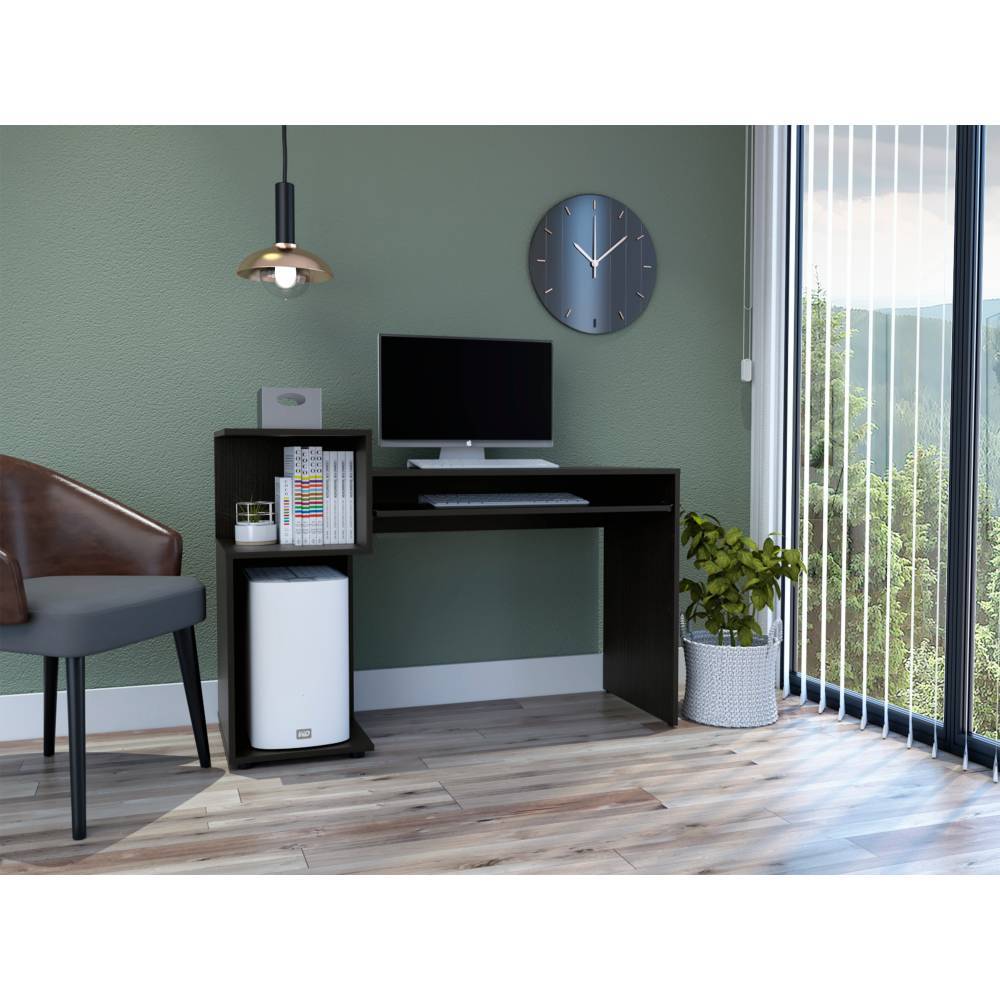 Escritorio Balmoral Wengue 120 cm con Entrepaños - Escritorios y Archivadores | Bylmo