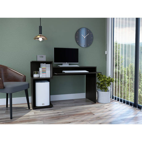 Escritorio Balmoral Wengue 120 cm con Entrepaños - Escritorios y Archivadores | Bylmo