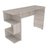 Escritorio Baptistine Ceniza 120.9x73cm sin Cajones y con Organizador de Libros - Escritorios y Archivadores | Bylmo