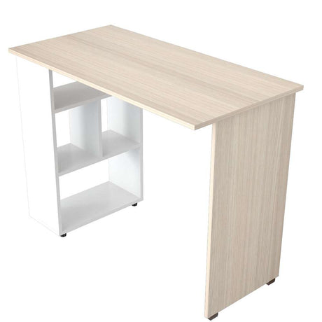 Escritorio ES9903 Arena 100x75cm sin Cajones y con Organizador de Libros - Oficina | Bylmo