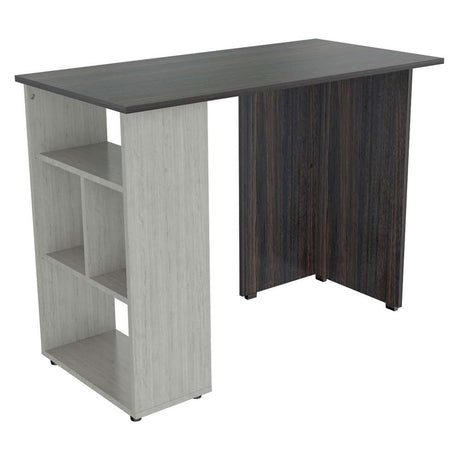 Escritorio ES9903 Tabaco 100x100cm sin Cajones y con Organizador de Libros - Oficina | Bylmo