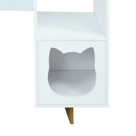 Escritorio Basic Blanco 110 cm con Espacio para Mascota - Escritorios | Bylmo