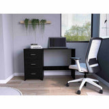 Escritorio Blick Wengue 121 cm con Tres Cajones - Escritorios | Bylmo