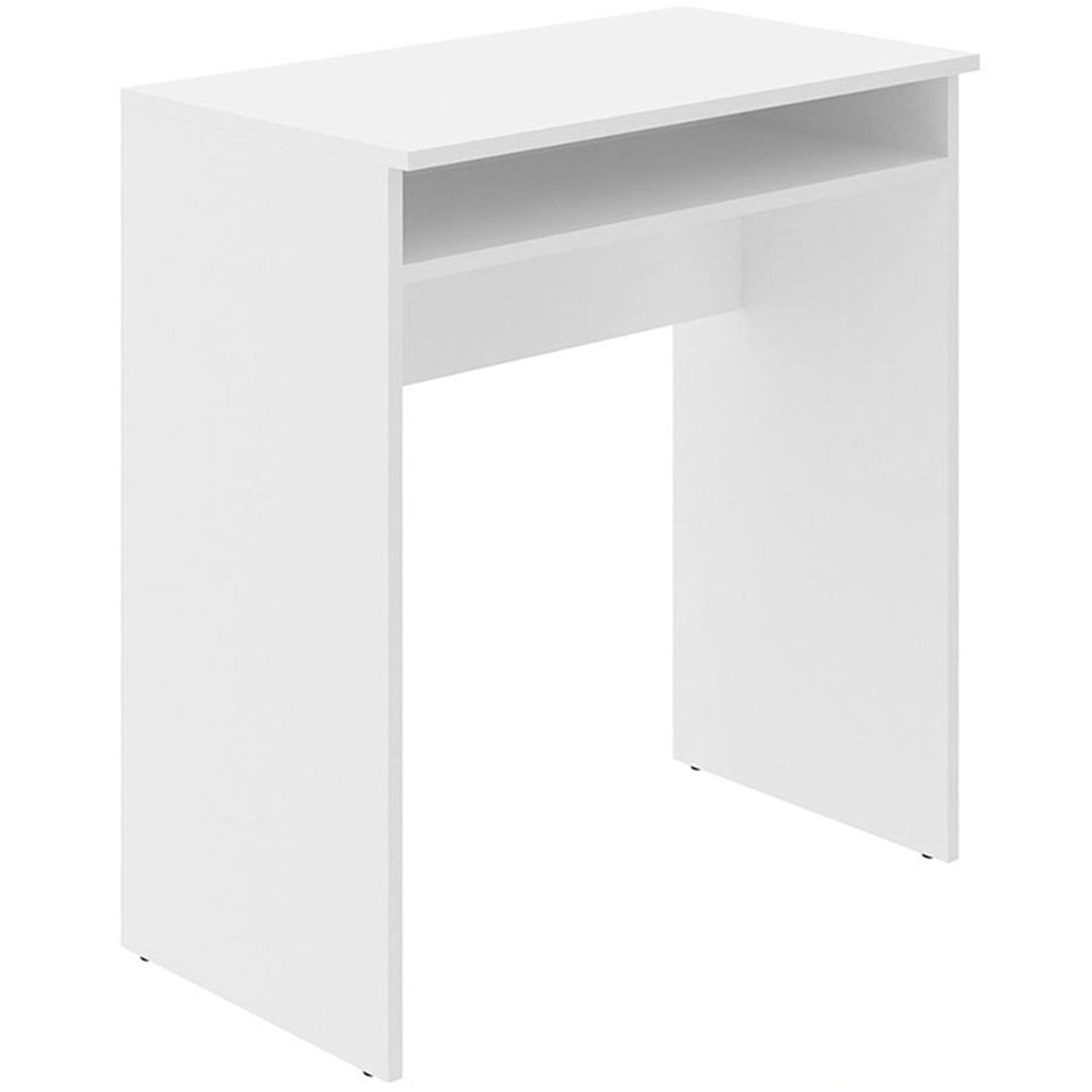 Escritorio Bonn Blanco 68 cm Minimalista con Un Entrepaño - Escritorios | Bylmo