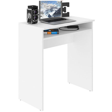 Escritorio Bonn Blanco 68 cm Minimalista con Un Entrepaño - Escritorios | Bylmo