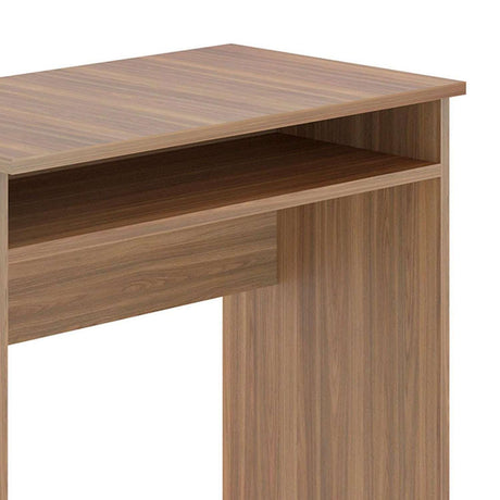 Escritorio Bonn Teca 68 cm Minimalista con Un Entrepaño - Escritorios | Bylmo