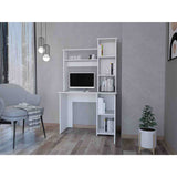 Escritorio Carson Blanco 99 cm con Biblioteca y una Puerta - Escritorios | Bylmo