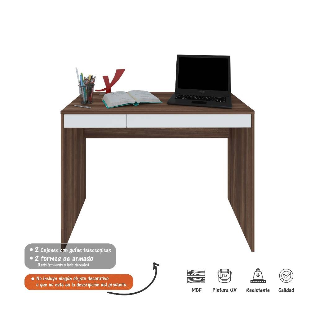 Escritorio Collage Cafe 103 cm con Cajones - Escritorios y Archivadores | Bylmo