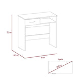 Combo Escritorio y Biblioteca Office Vizcaya Wengue 80x75.5cm Con Un Cajón y con Organizador de Libros - Escritorios y Archivadores | Bylmo
