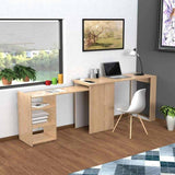 Escritorio Spaqua Rovere 140 cm Expandible con Entrepaños - Escritorios y Archivadores | Bylmo