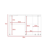 Escritorio Home Office Coñac 120 cm de Diseño Moderno - Escritorios | Bylmo