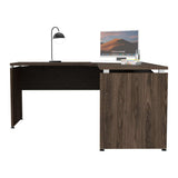 Escritorio en L Home Office Coñac 160 cm Minimalista - Escritorios y Archivadores | Bylmo