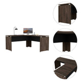 Escritorio en L Home Office Coñac 160x160cm sin Cajones - Escritorios y Archivadores | Bylmo