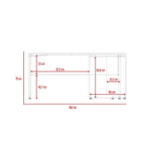 Escritorio en L Home Office Coñac 160x160cm sin Cajones - Escritorios y Archivadores | Bylmo