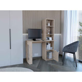 Escritorio Iowa Ceniza 99x148cm sin Cajones y con Organizador de Libros - Escritorios | Bylmo