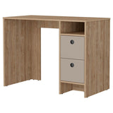 Escritorio Khali Miel 100 cm con Dos Cajones - Escritorios | Bylmo