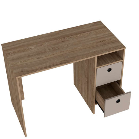 Escritorio Khali Z100 Miel 100 cm con Cajones - Escritorios y Archivadores | Bylmo