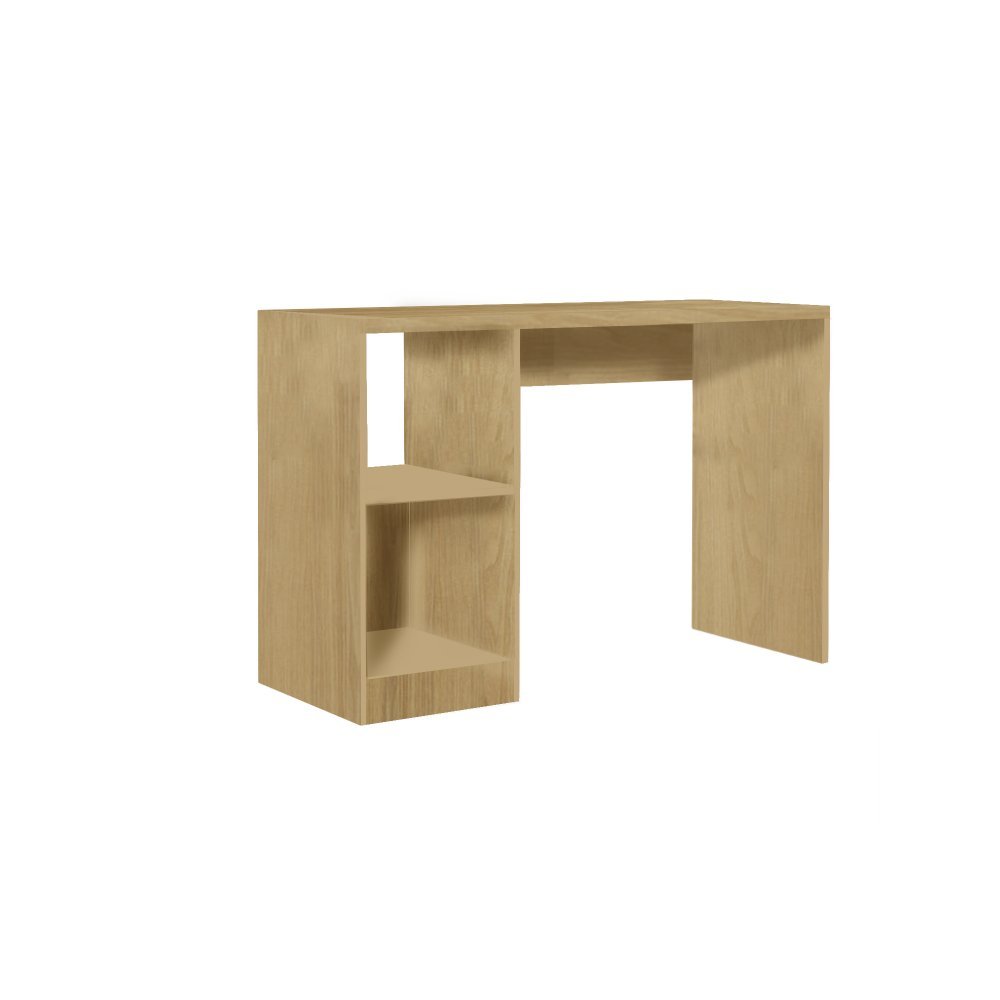 Escritorio Light Macadamia 110 cm con Biblioteca - Escritorios y Archivadores | Bylmo