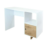 Escritorio Linea Flow Blanco 110 cm con un Cajón - Escritorios | Bylmo