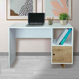 Escritorio Linea Flow Blanco 110 cm con un Cajón - Escritorios | Bylmo