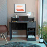 Escritorio Manaos Ceniza 102 cm con Un Cajón y Entrepaños - Escritorios | Bylmo