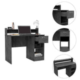 Escritorio Manaos Ceniza 102 cm con Un Cajón y Entrepaños - Escritorios | Bylmo