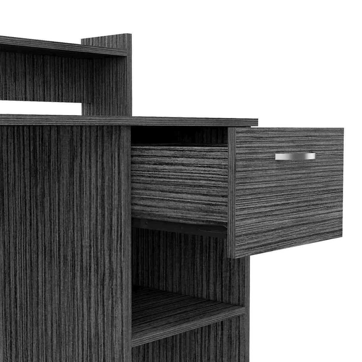 Escritorio Manaos Ceniza 102 cm con Un Cajón y Entrepaños - Escritorios | Bylmo