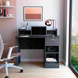 Escritorio Manaos Ceniza 102 cm con Un Cajón y Entrepaños - Escritorios | Bylmo